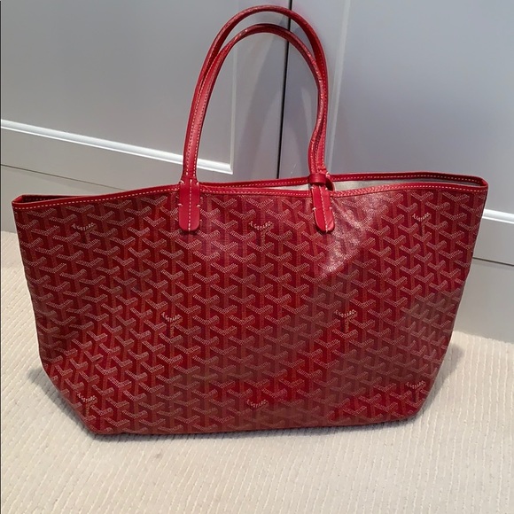 red goyard tote bag